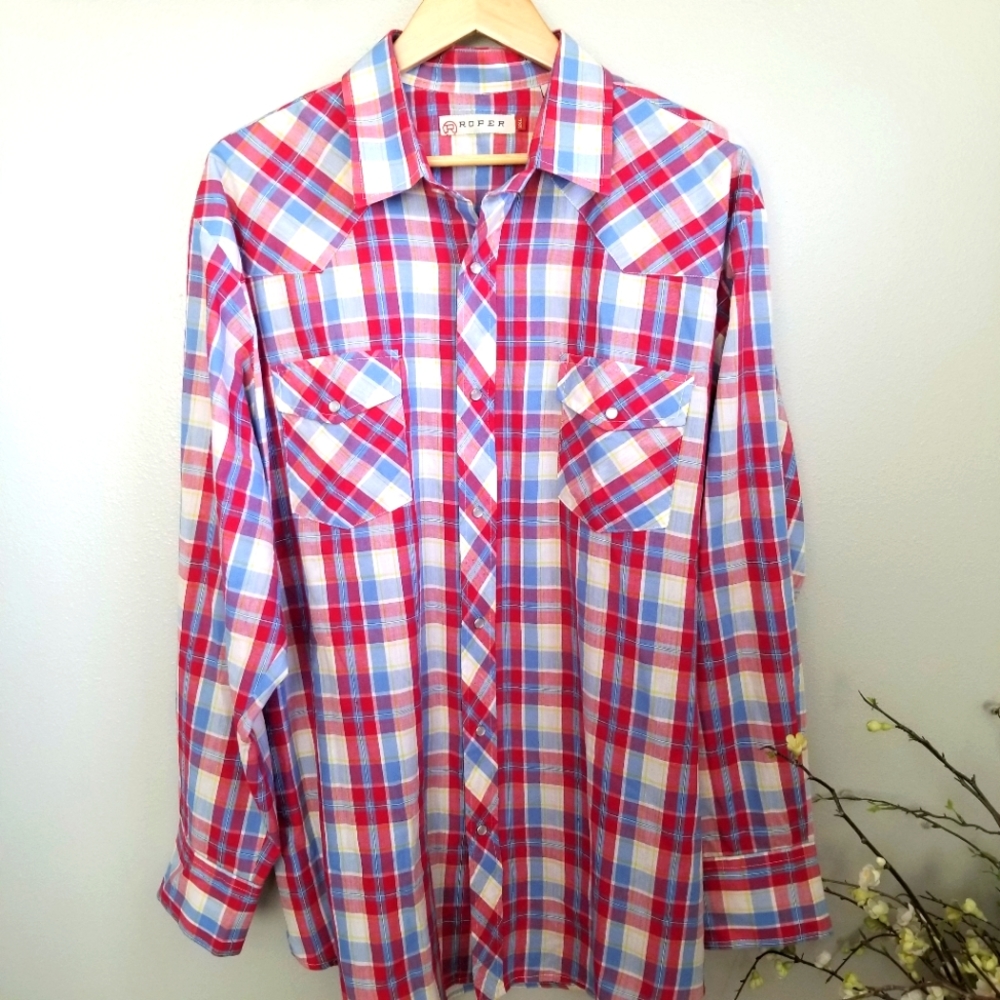 Roper mens long sleeve shirt